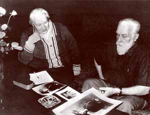 Ludmila Chaposhnikova e Sviatoslav Roerich, Moscou, 1989