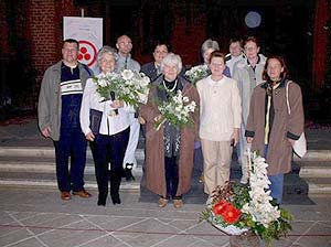 Некоторые участники вечера в Храме-музее Св.Петра в Риге 27 сентября 2003 г.