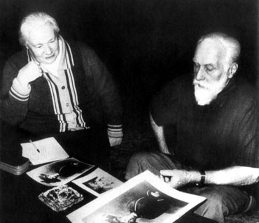 С.Н. Рерих и Л.В. Шапошникова, Москва, 1989 г.